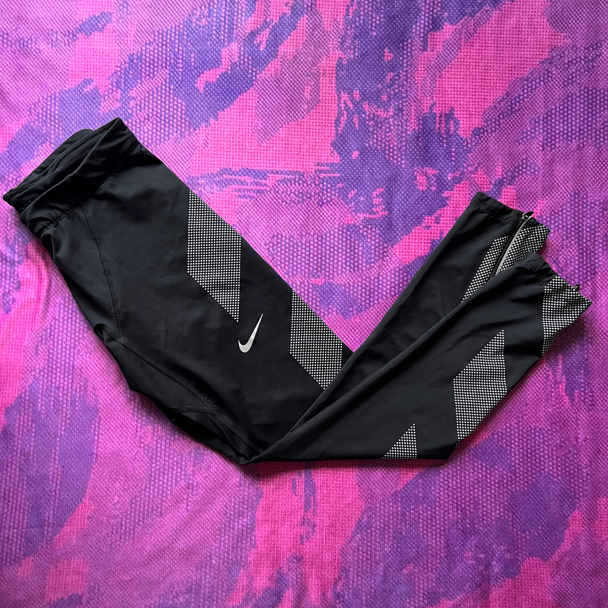 Nike Reflective Running Full Tights (M) Bell Lap Track and Field