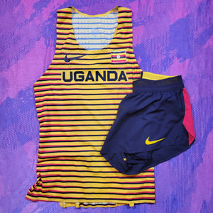 2020 Nike Pro Elite Uganda Distance Singlet and Shorts (S)