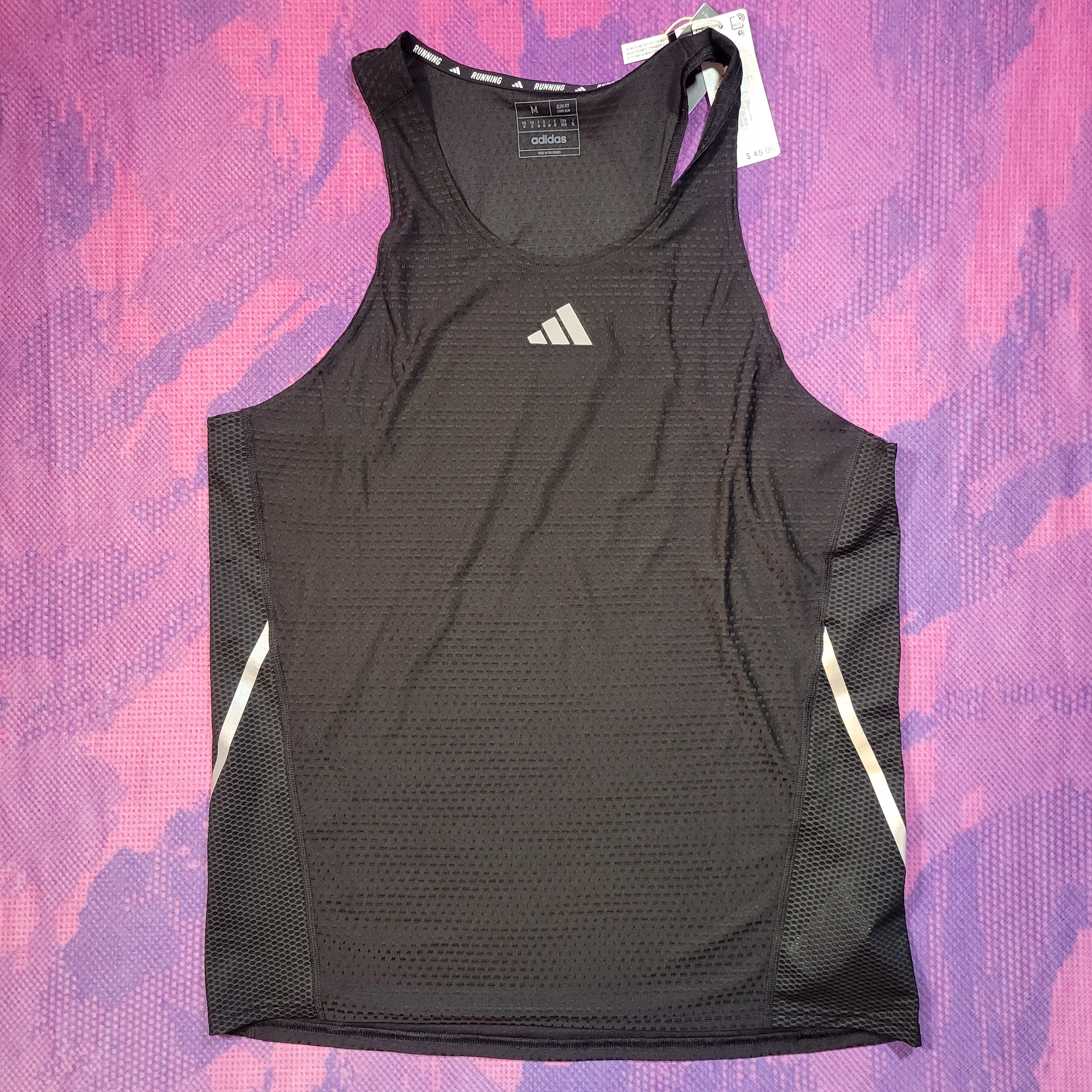 Adidas running singlet men's shop