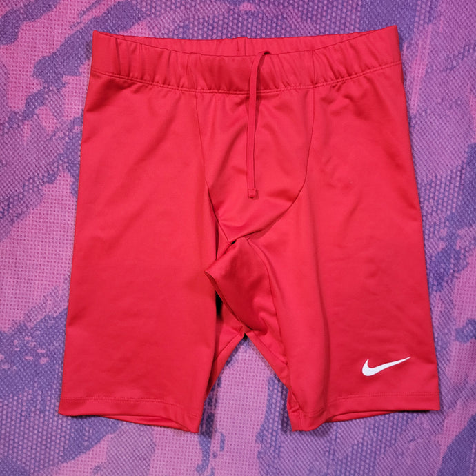 Mens Jock Nike Pro Elite Running Half Tights Compression Shorts XL Yellow