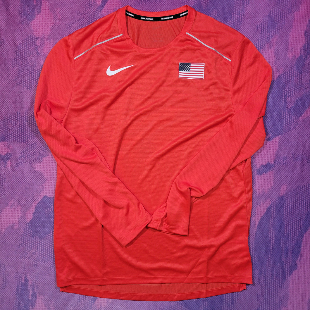 2020 Nike Pro Elite USA Long Sleeve (L) Bell Lap Track and Field