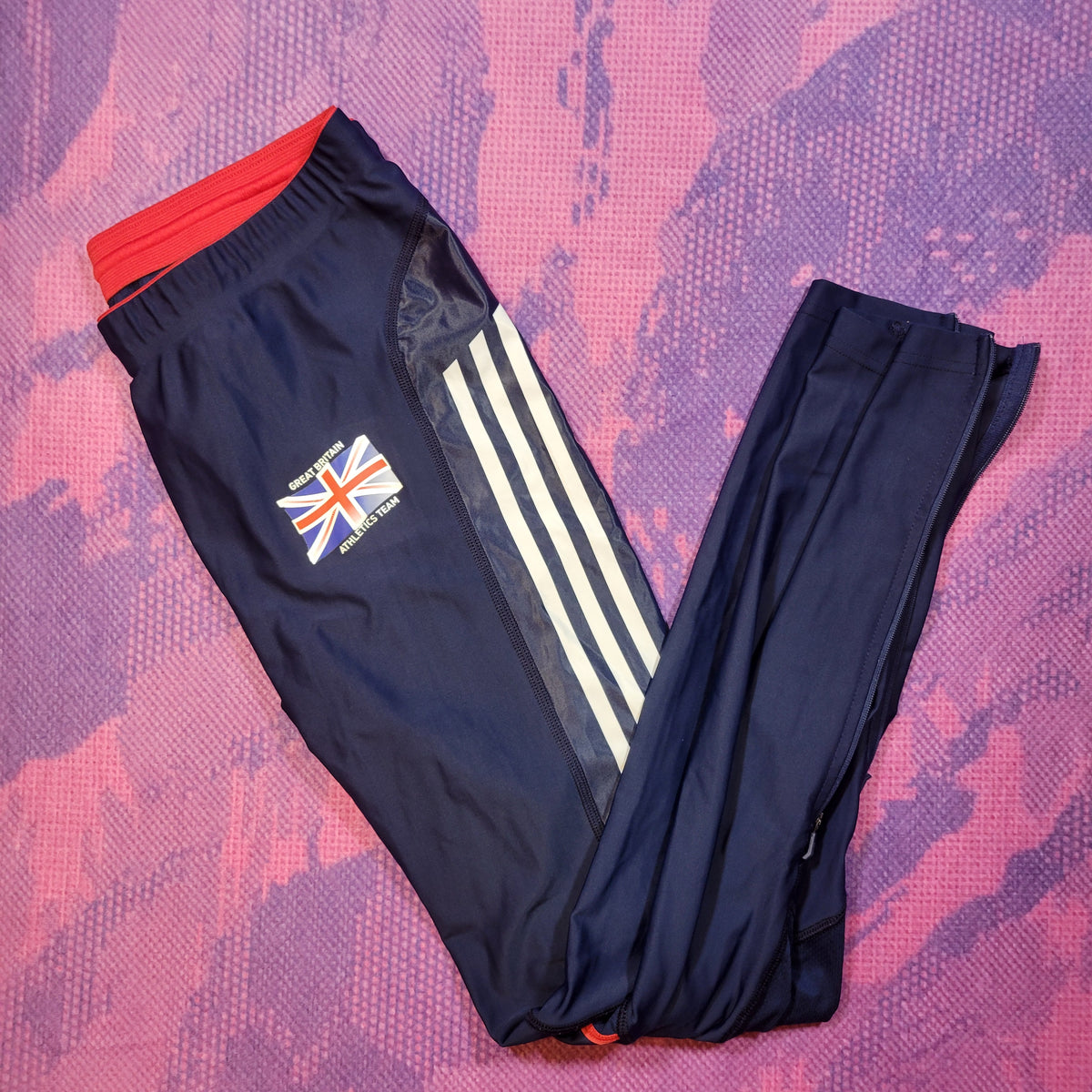 2024 Nike Team Great Britain Pro Elite Long Tights (L) Bell Lap Track