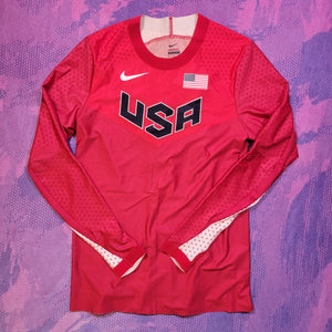 2012 Nike USA Pro Elite Tight Long Sleeve Singlet (M)