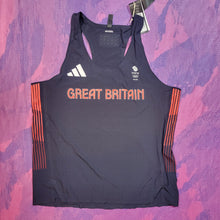 Load image into Gallery viewer, 2024 Adidas Team Great Britain Pro Elite Distance Singlet (M)
