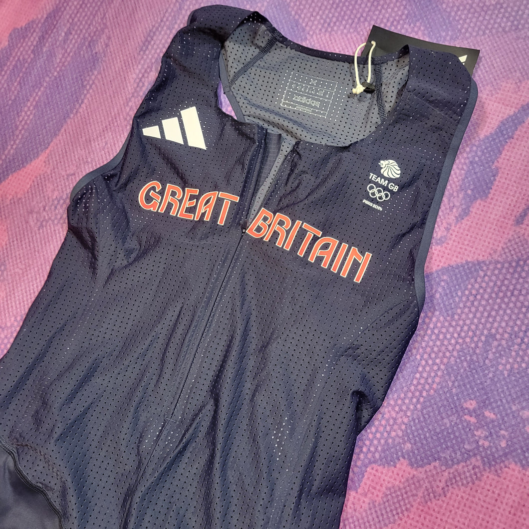 2024 Adidas Team Great Britain Pro Elite Sleeveless Speedsuit (M)