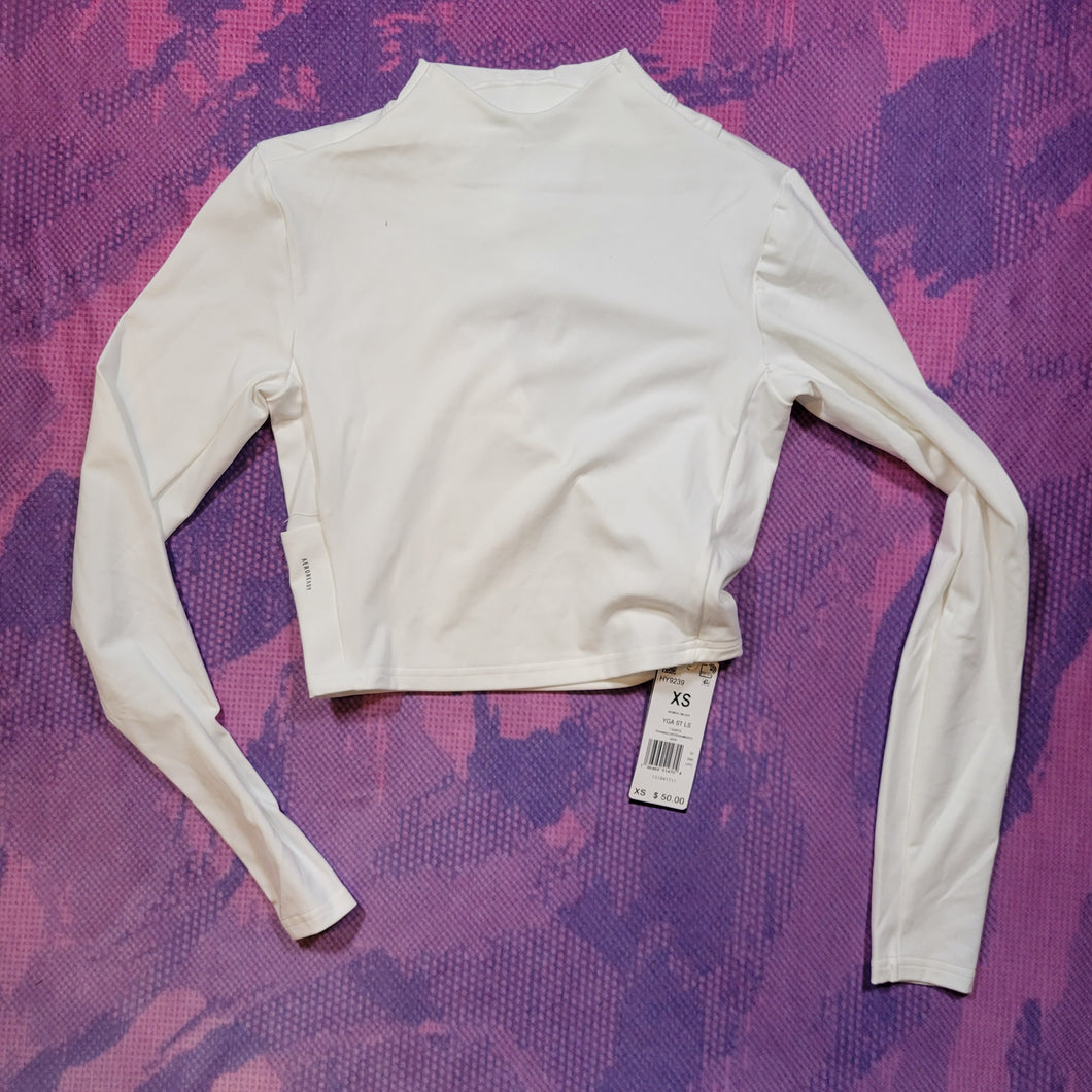 Adidas Crop Top Long Sleeve (XS) - Womens