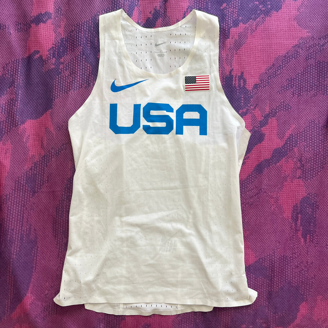 2020/21 Nike Pro Elite USA Marathon Singlet (S) – Bell Lap Track 