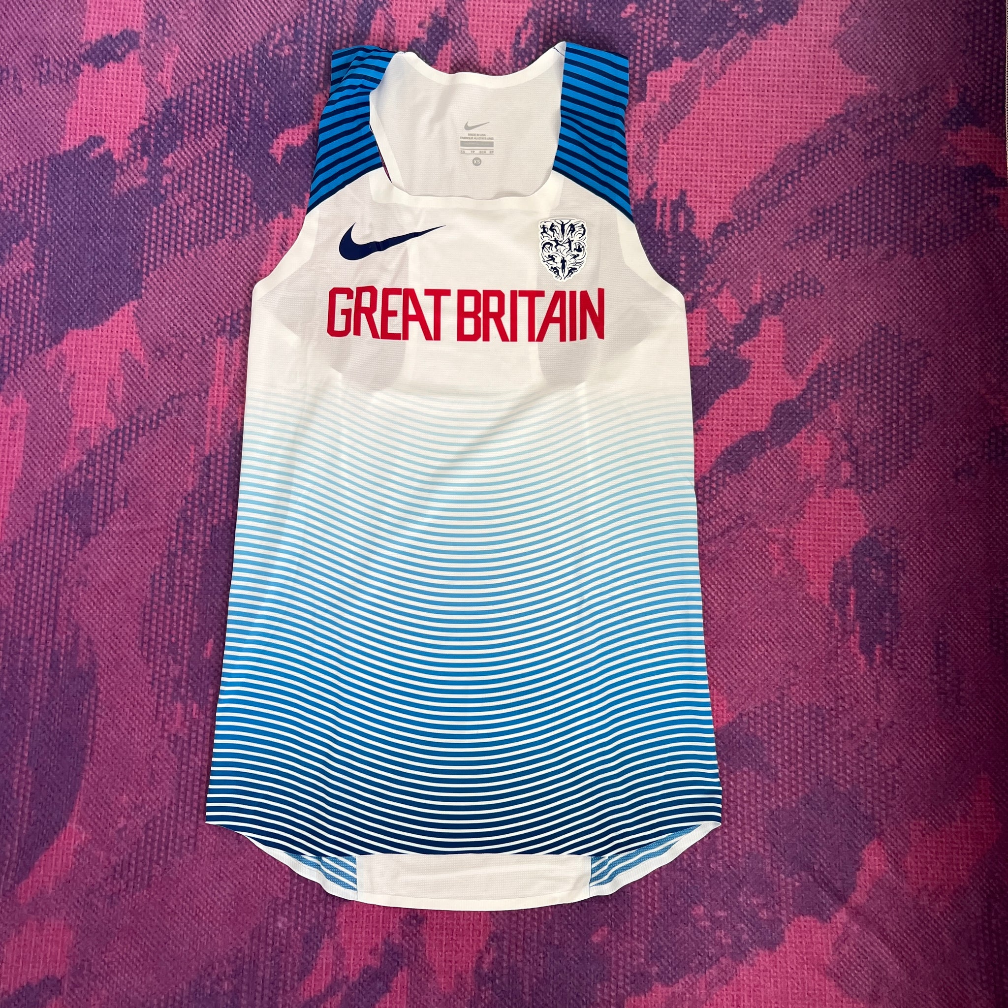 2019 Nike Pro Elite Great Britain Distance Singlet (XS