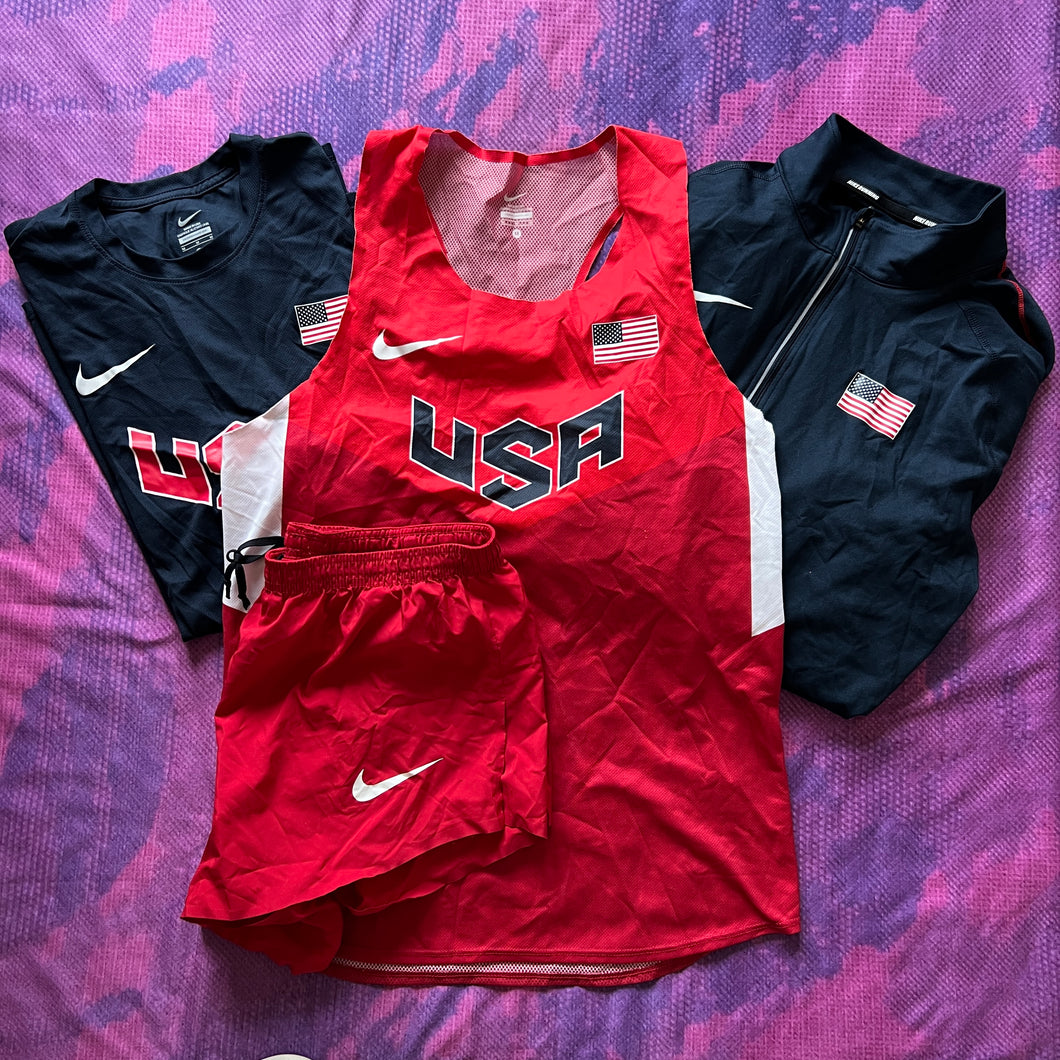 2015 Nike USA Pro Elite Distance Singlet and Shorts Lot (M)
