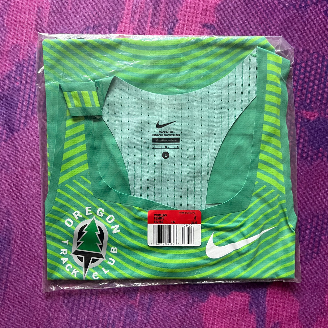 2016 Nike Oregon Track Club Pro Elite Distance Singlet (L - Womens)