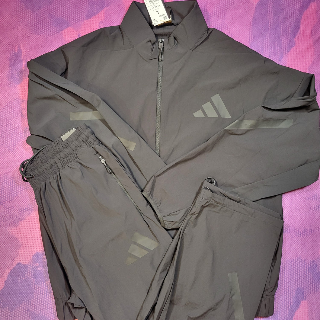 Adidas Running Jacket and Pants (L Jacket & M Pants)